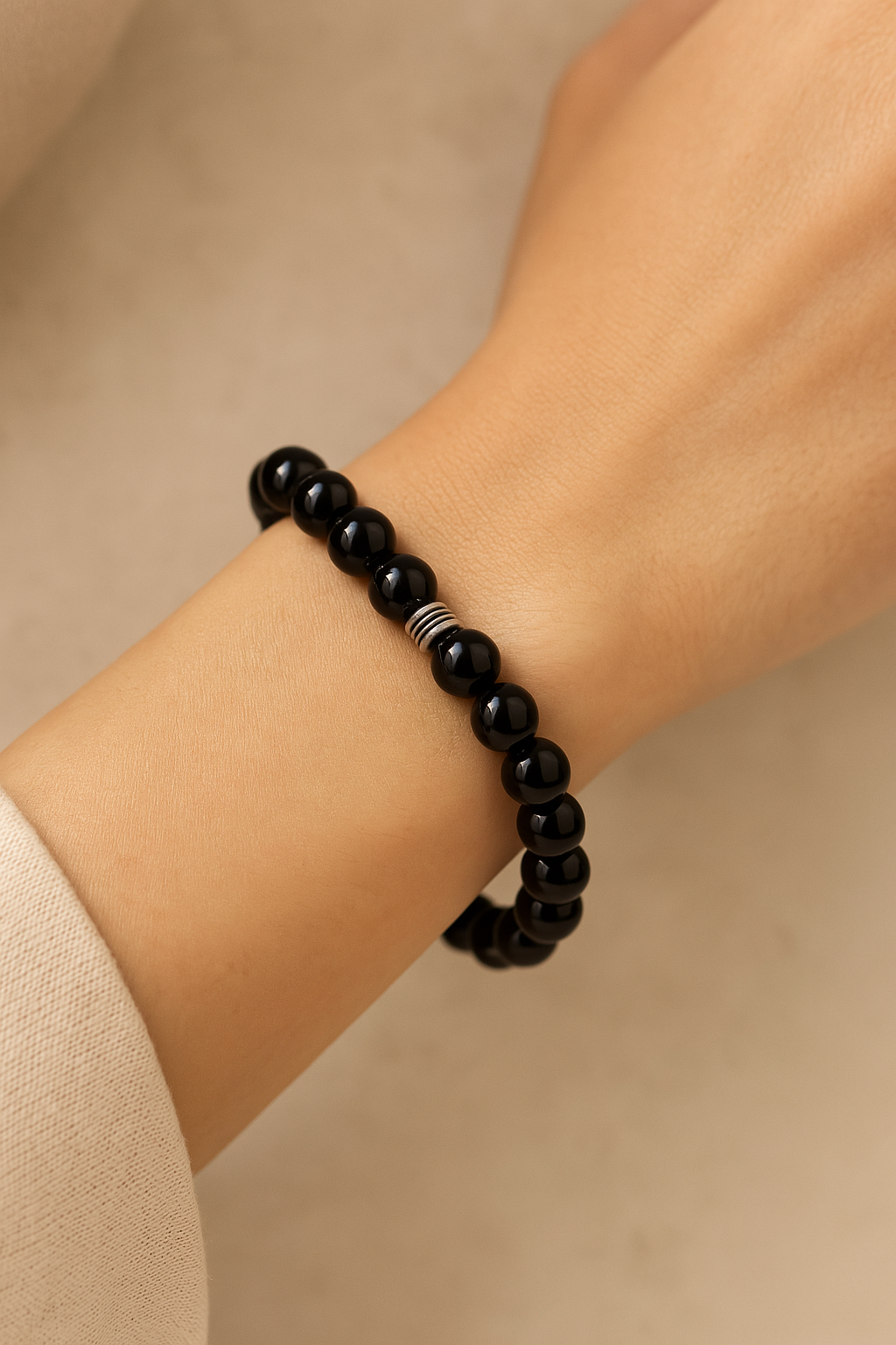 Obsidyen Taşı Bileklik